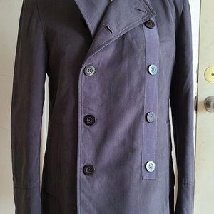 Sueded Cotton Peacoat